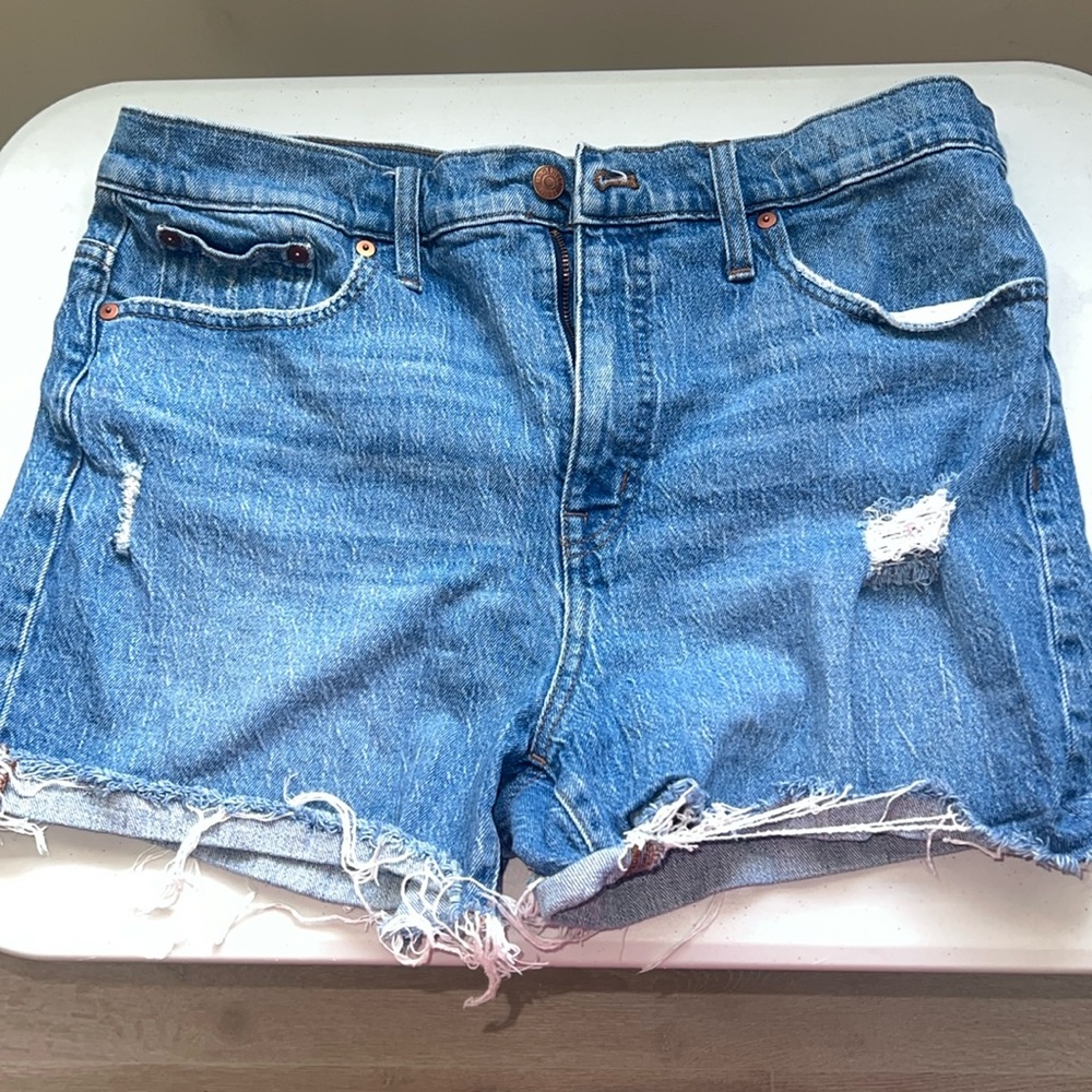Madewell High Rise Denim Shorts